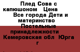 Плед Сова с капюшоном › Цена ­ 2 200 - Все города Дети и материнство » Постельные принадлежности   . Кемеровская обл.,Юрга г.